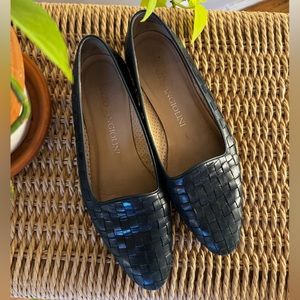 Enzo Angiolini Woven Leather Flats